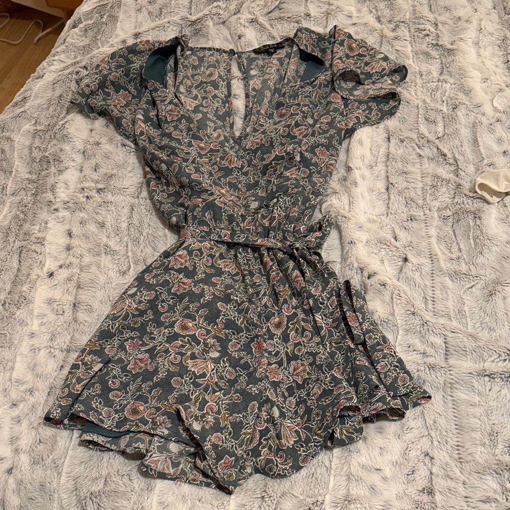 Floral Wrap Romper